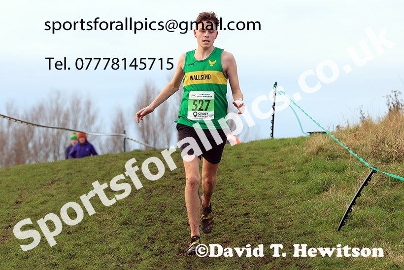 Mens under-20s 2024 NECAA Cross Country Champs., Temple Park, South Shields. Photo: David T. Hewitson/Sports for All Pics